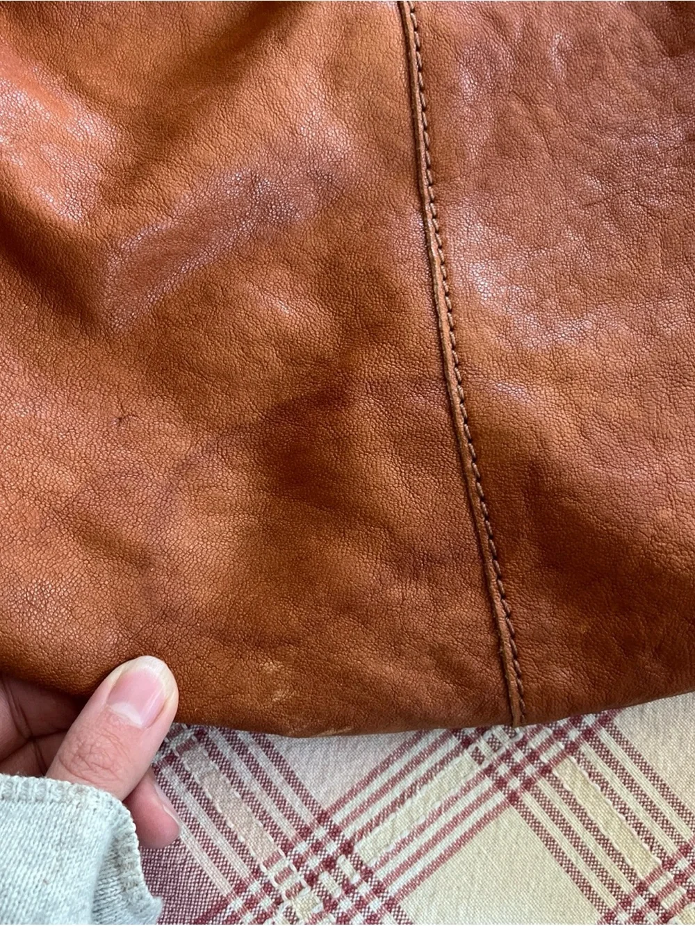 Vintage Lucky Brand 90s Crescent Slouch Hobo Leather Shoulder Bag 🍀